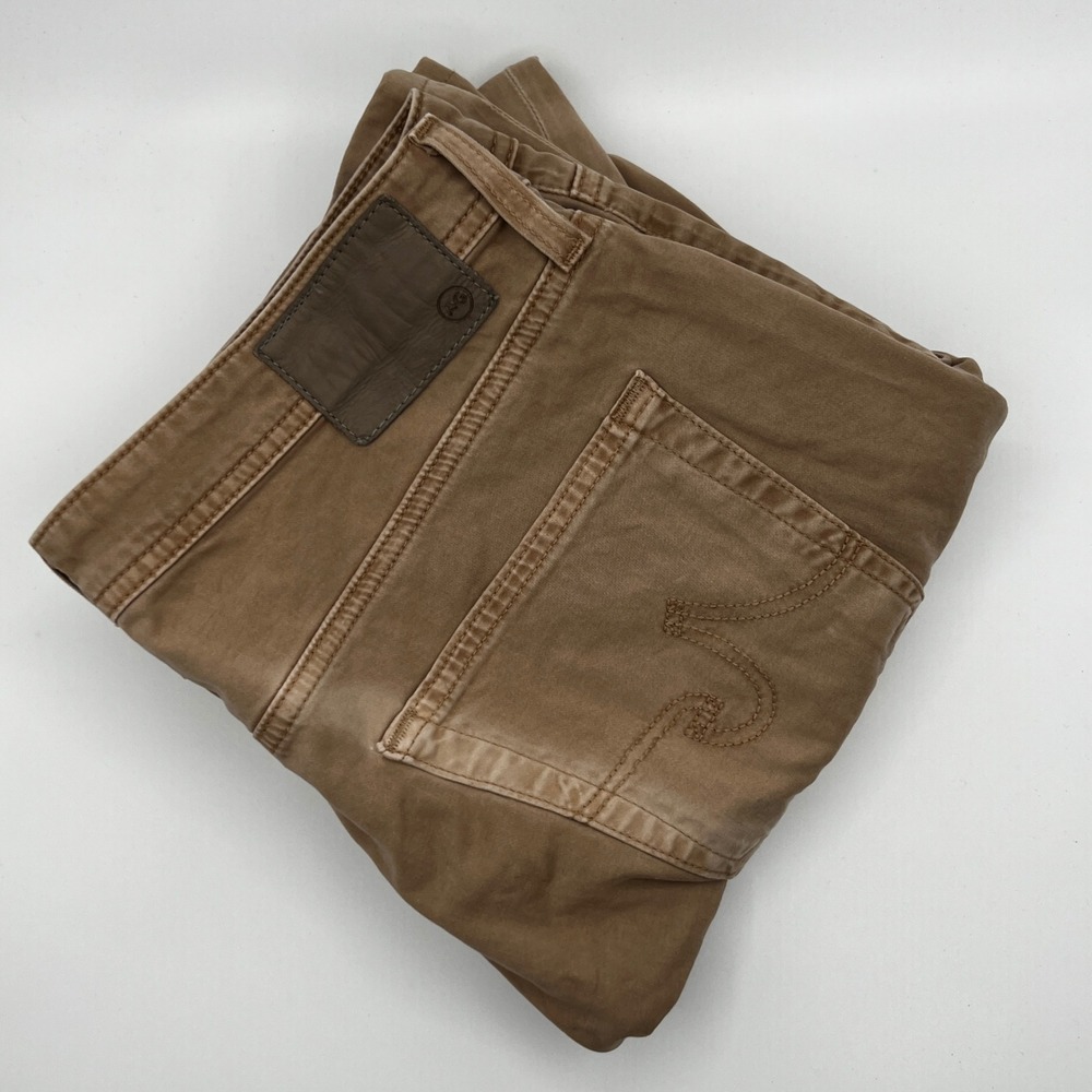 AG Adriano Goldschmied The Graduate Pants Mens 32x32 Brown Excellent Tailored